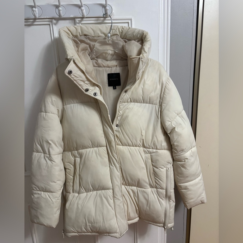 Dynamite Cream Puffer Jacket